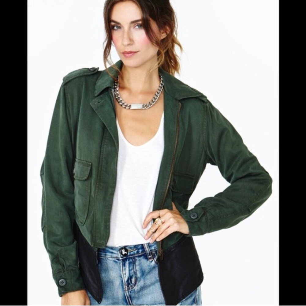 Chic Olive Utility Jacket